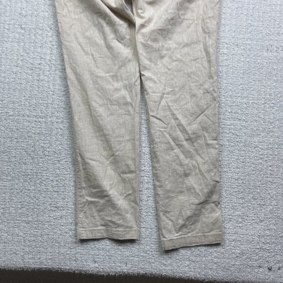Jack & Jones Pants Mens 34 / 32 Sand Beige Linen Blend Slim Fit Marco Straight - Picture 13 of 13